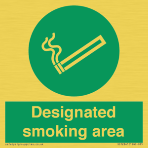 Designated smoking area